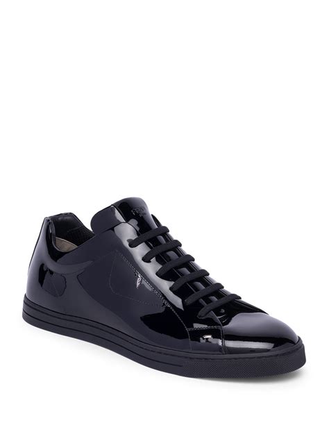 Stylish Patent Leather Sneakers For Men And Women Low Top .